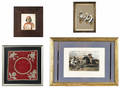 Group of framed Native American items