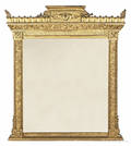 Carved giltwood over mantel mirror