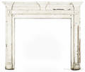 Virginia Federal painted pine mantel