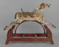 Painted childs rocking horse