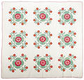 Appliqu whig rose quilt