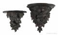 Two Black Forest carved shelves