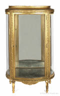 French giltwood vitrine