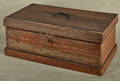 New England painted pine lock box