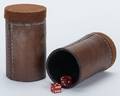 Pair of Leather Butterfly Dice Cups American maker