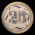 TwentyFive Dollar Ivory Poker Chip American ca