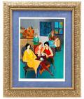 Tarkay Signed Lithograph Friends to Confide In