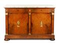 French Empire Style Ormolu  Walnut Server Buffet