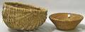 Woven potato basket with hand holes