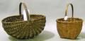 Group of 5 split reed baskets