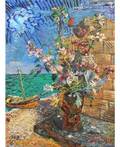 DAVID BURLIUK RUSSIAN 18821967 Flowers by the Sea