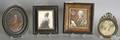 Four miniature portraits