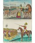 A PAIR OF COLOR LITHOGRAPHS RUSSIAN 19TH CENTURY A Pair of Lithographs