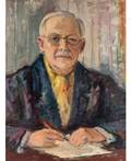 NIKOLAI PETROVICH GLUSHCHENKO UKRAINIAN 19021977 Portrait of a Man with a Yellow Tie