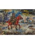 DAVID BURLIUK RUSSIAN 18821967 Red Army Soldier
