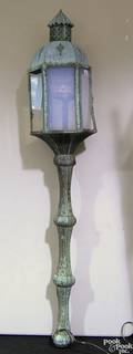 Continental copper street lantern
