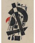 RUSSIAN FIRST HALF OF 20TH CENTURY Suprematist Composition with Black and Red