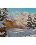 BORIS BESSONOF RUSSIAN 18621934 A Bright Winter Day in the Mountains