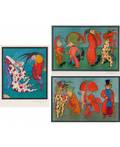 MIKHAIL CHEMIAKIN RUSSIAN B 1943 A Set of Three Lithographs from the Carnival In Saint Petersbourg Series