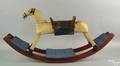 Carved and painted rocking horse ca 1900