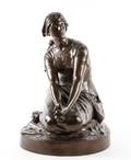 19th C French Bronze Joan of Arc Chapu