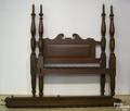 Pennsylvania stained poplar canopy bed mid 19th c