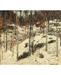 JOSEPH ELIOT ENNEKING AMERICAN 18811942 Snow Covered Forest