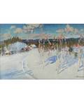 MIKHAIL BELSKY RUSSIAN 20TH CENTURY Winter Scene