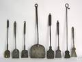Eight wrought iron spatulas early 19th c