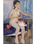 ANATOLY IVANOVICH SHUGRIN RUSSIAN 19061989 Seated Nude