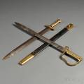 British Model 1856 Pioneer Sword and a French Model 1831 Artillery Sword