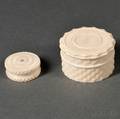 Two Ornamentally Turned Ivory Boxes