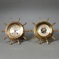 Chelsea Yacht Wheel Clock and Barometer