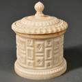 Ornamentally Turned Ivory Box