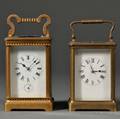 Two French Hourrepeating Carriage Clocks