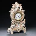 Japy Freres Porcelain Figural Mantel Clock