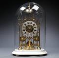 J C Elliott Quarter Striking Skeleton Clock