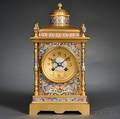 Champleve Mantel Clock