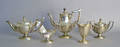 Five pc sterling coffee and tea service to include coffeepot