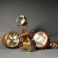 Four Brass and Copper Ships Searchlights