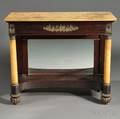 Classical Mahogany and Mahogany Veneer Pier Table