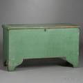Greenpainted Pine Blanket Chest