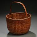 Deep Round Swinghandled Nantucket Basket