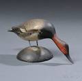 Miniature Feeding Canvas Back Drake Decoy