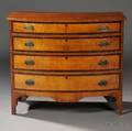 Federal Inlaid Maple Bowfront Chest of Drawers