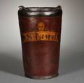 Paintdecorated Leather Firebucket