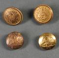 Four Military Academy Buttons