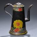 Paintdecorated Tinware Coffeepot