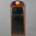 Queen Anne Walnut and Gilt Gesso Looking Glass