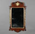 Chippendale Walnut and Giltgesso Looking Glass